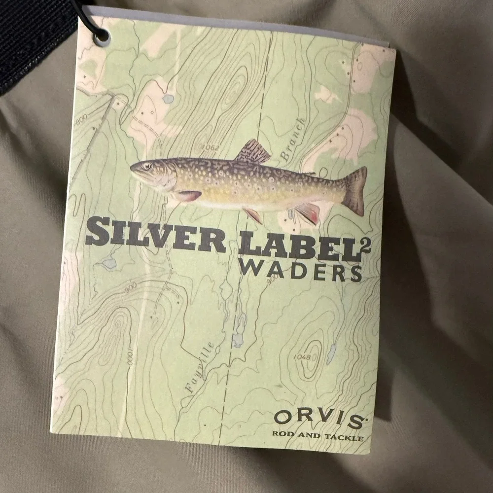 Orvis Silver Label XT Felt Waders Mens Medium 11 Tan Green 58T95211